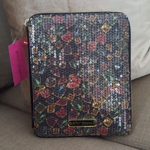 💖NWT Betsey Johnson Sequined Jewel EReader Case💖